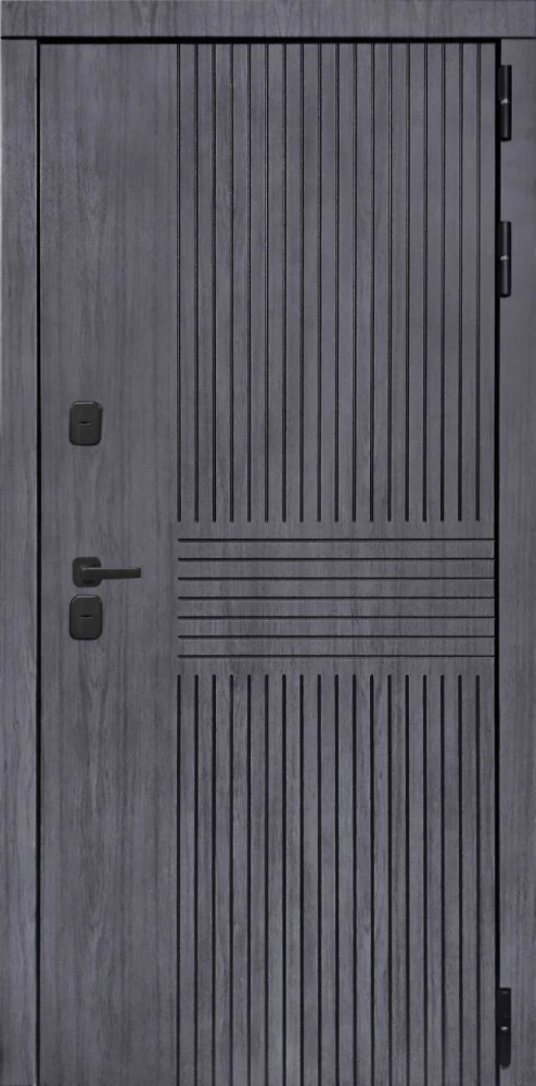 Входная дверь ДвериПРО Берген ФЛ-701 (10мм, дуб шоколад) DPRO204461 внешняя сторона