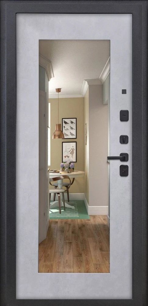 Входная дверь ДвериПРО Росна ФЛЗ-603 Бетон снежный DPRO226412 внутренняя сторона