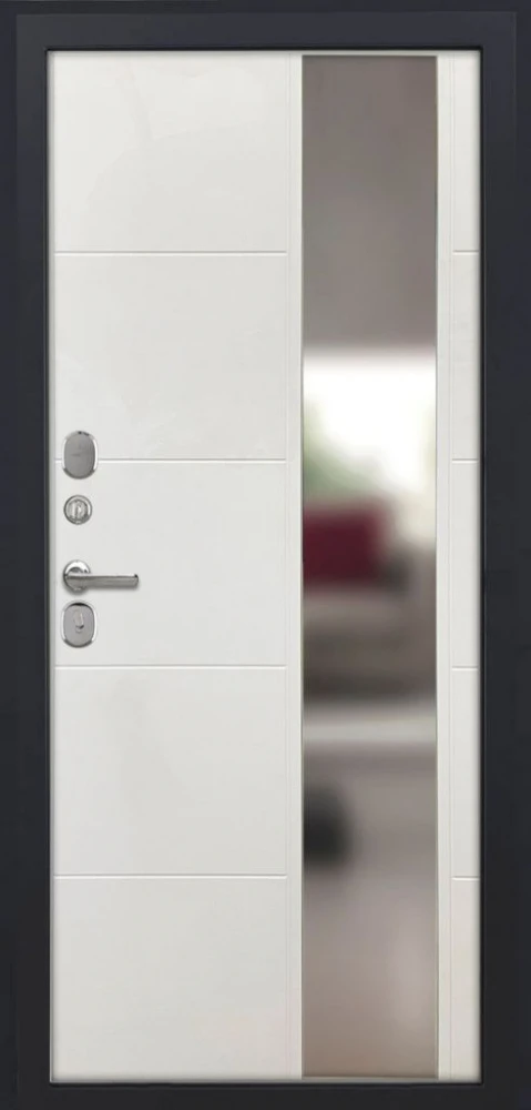 Входная дверь ДвериПРО Квадро ФЛЗ-649 Капучино (зеркало) DPRO226112 внутренняя сторона