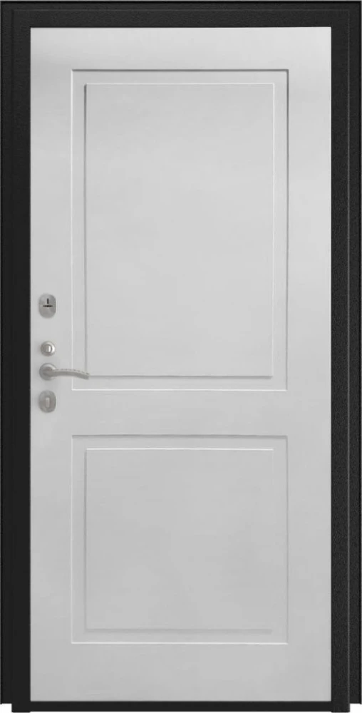 Входная дверь ДвериПРО Модель Л-49 ФЛ-609 (Л-52, 10мм, Белый матовый) DPRO227656 внутренняя сторона